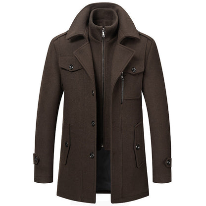 Double Layer Wool Blend Winter Coat | Women's Winter Jacket 6