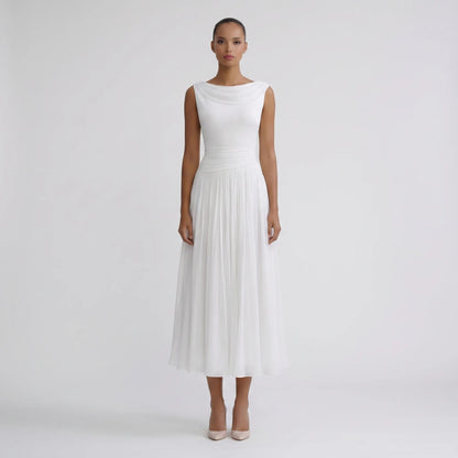 Drapeura | Sleeveless Pleated Midi Dress