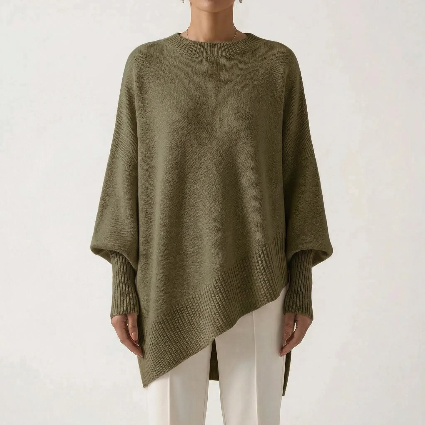 Drapvel | Oversized Asymmetric Hem Jumper