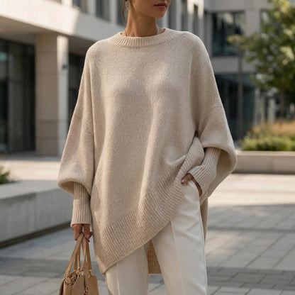 Drapvel | Oversized Asymmetric Hem Jumper