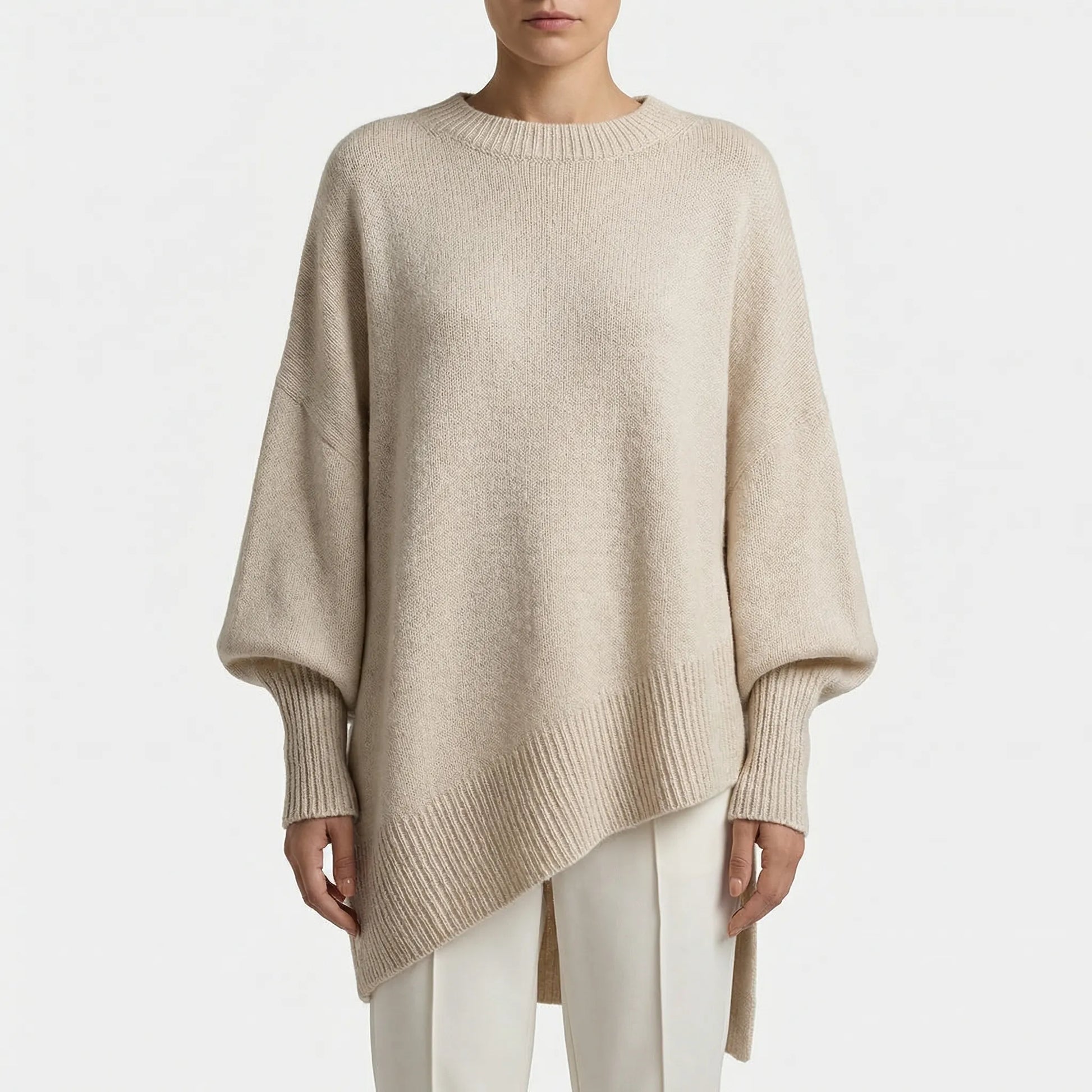 Drapvel | Oversized Asymmetric Hem Jumper