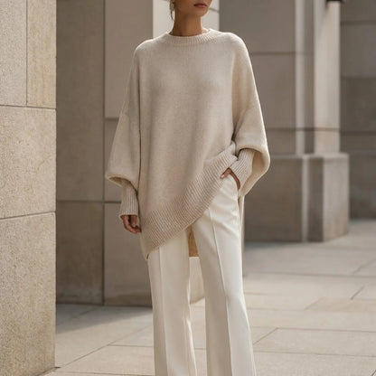 Drapvel | Oversized Asymmetric Hem Jumper