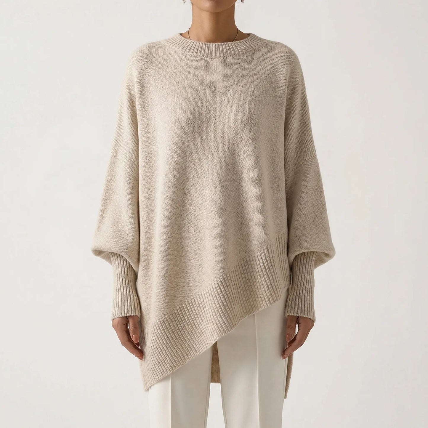 Drapvel | Oversized Asymmetric Hem Jumper