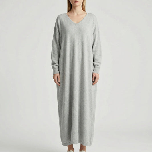 Dravelle - Oversized Long-Sleeve Maxi Dress