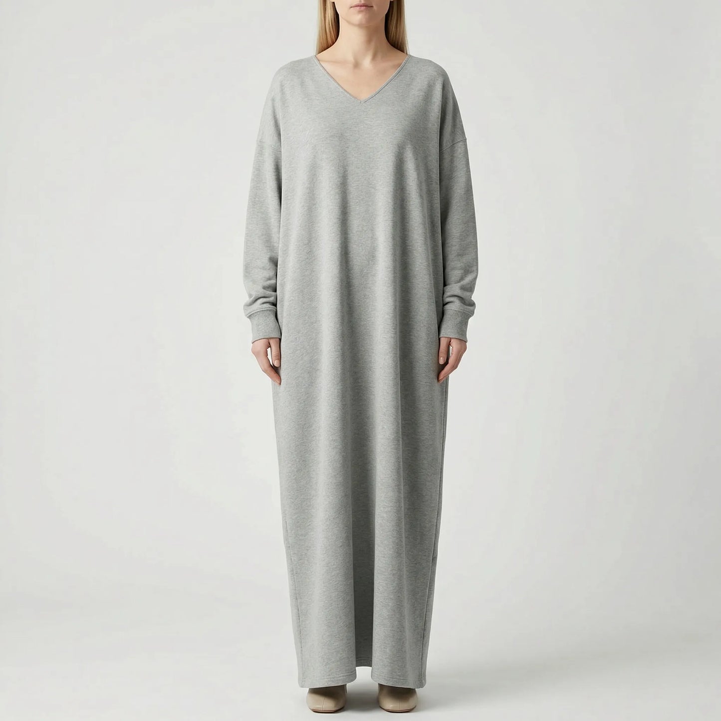 Dravelle - Oversized Long-Sleeve Maxi Dress