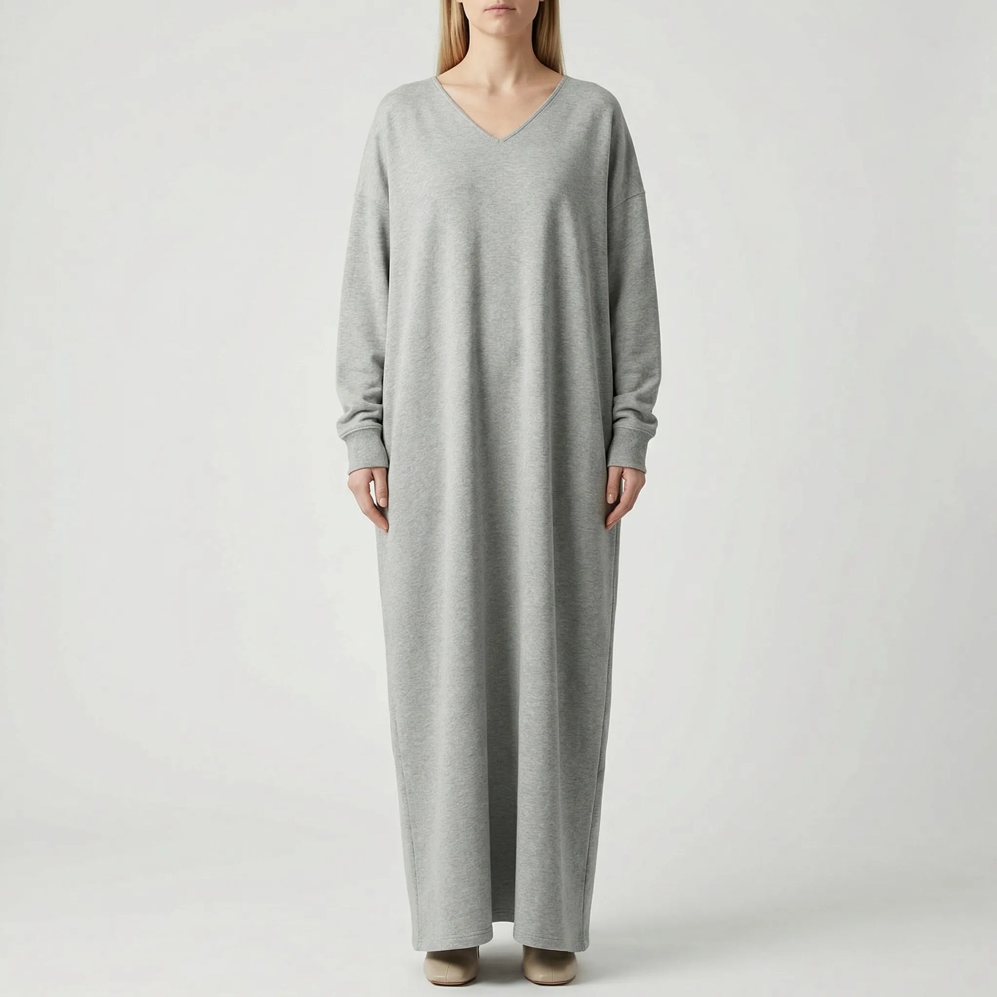 Dravelle - Oversized Long-Sleeve Maxi Dress