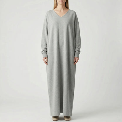 Dravelle - Oversized Long-Sleeve Maxi Dress