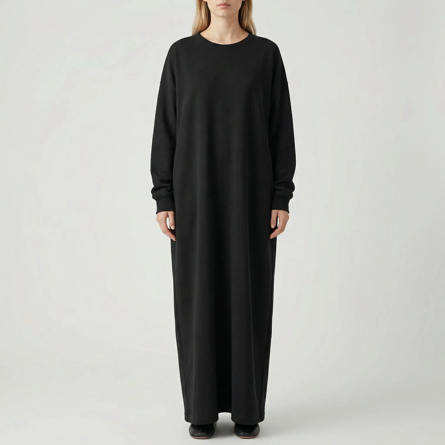 Dravelle - Oversized Long-Sleeve Maxi Dress