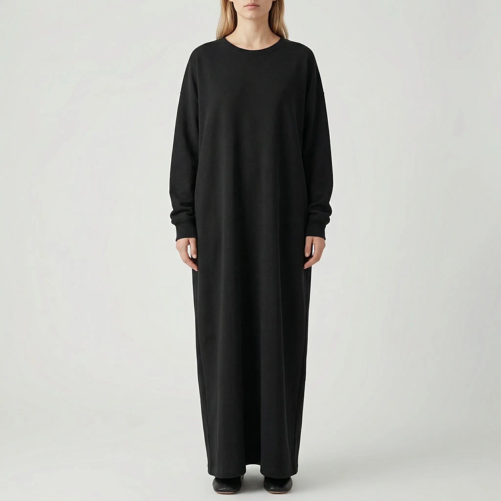 Dravelle - Oversized Long-Sleeve Maxi Dress