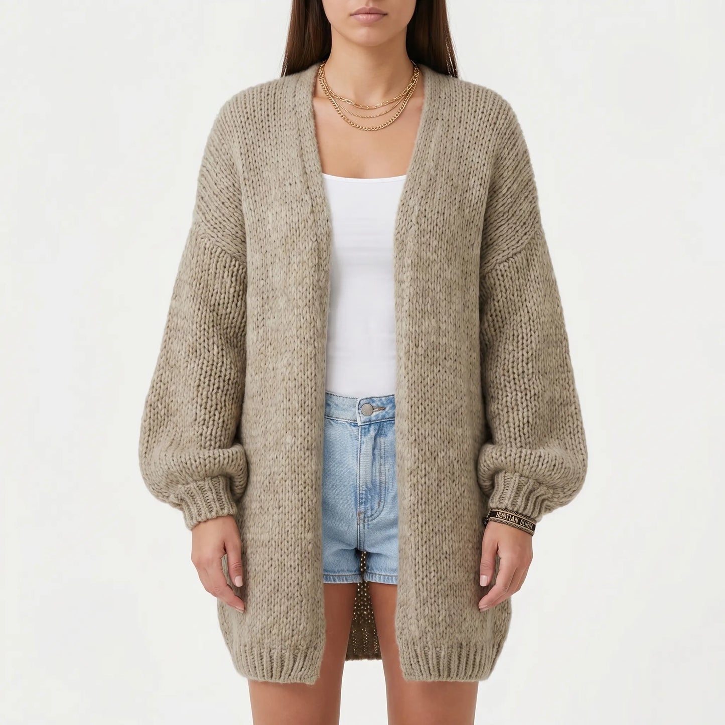 Driftknit | Long Loose-Fit Knit Cardigan
