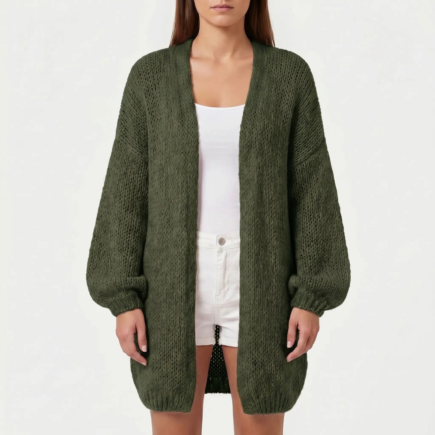 Driftknit | Long Loose-Fit Knit Cardigan
