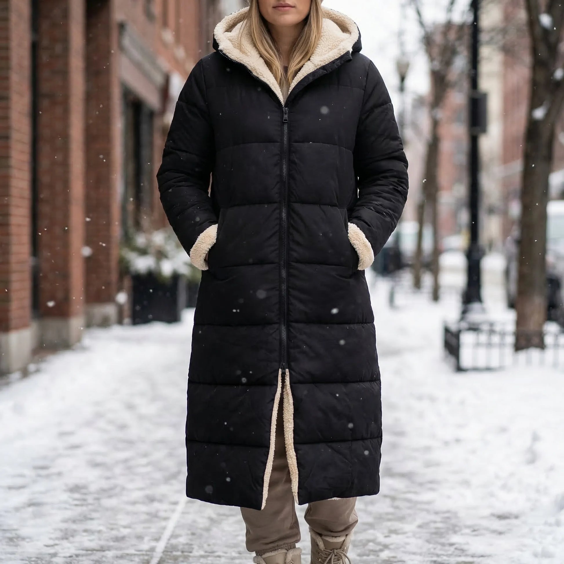 Dualvex - Reversible Long Hooded Winter Coat