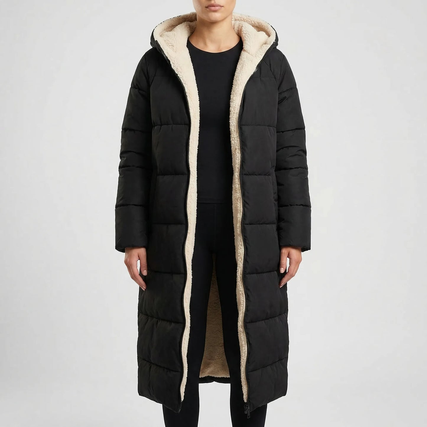 Dualvex - Reversible Long Hooded Winter Coat