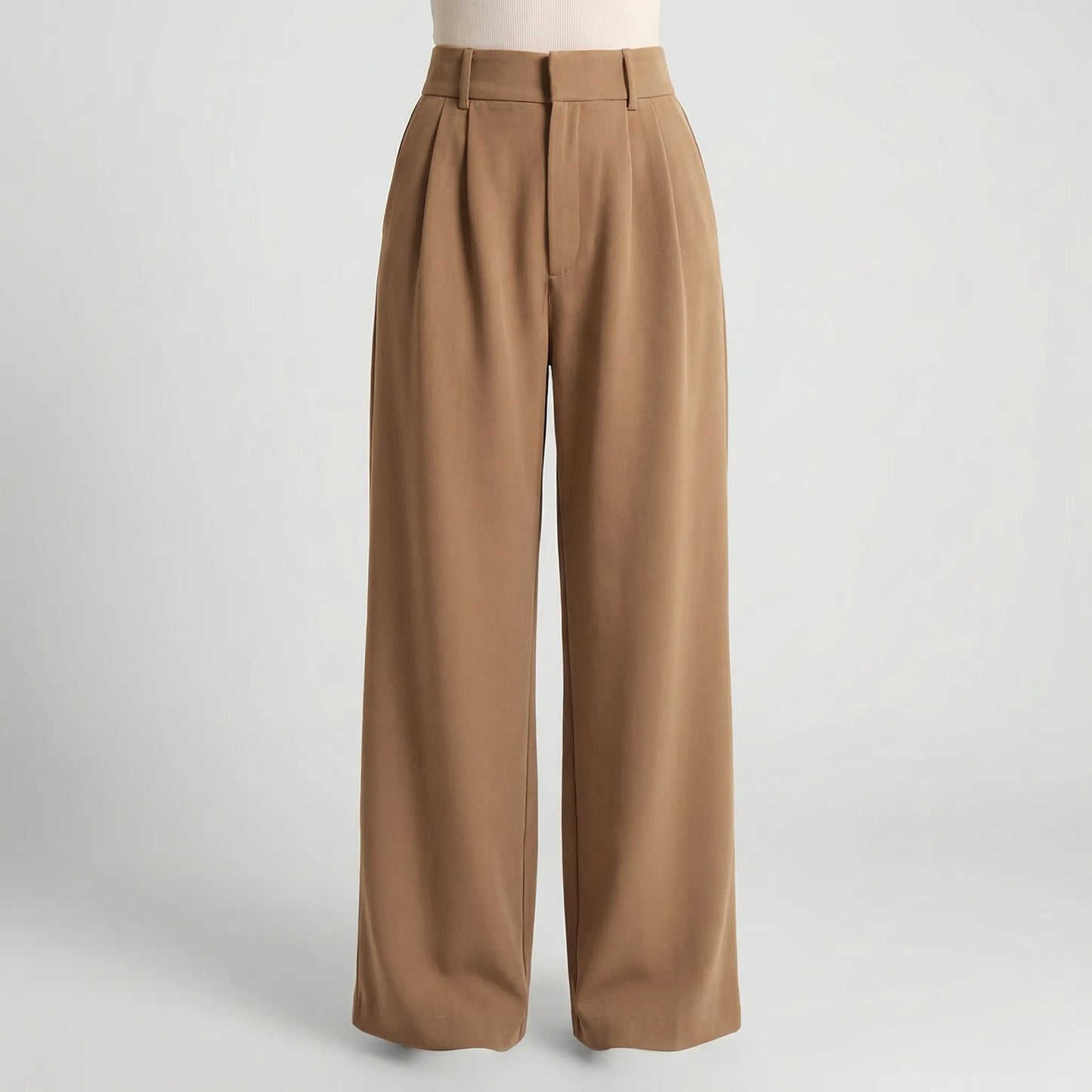 Ellevra | High-Waist Wide-Leg Tailored Trousers