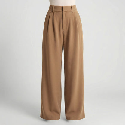 Ellevra | High-Waist Wide-Leg Tailored Trousers