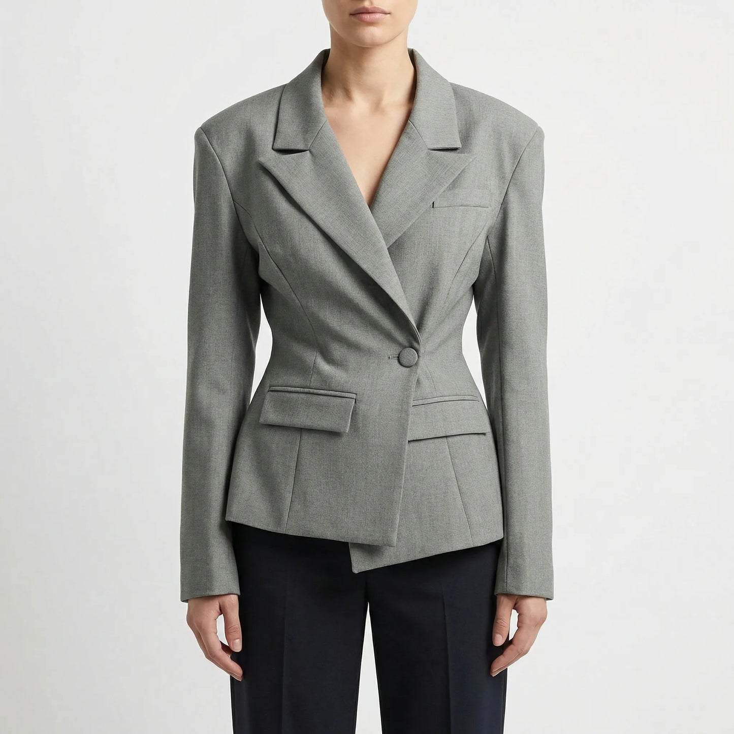 Femmex | Fitted Waist Single-Button Blazer