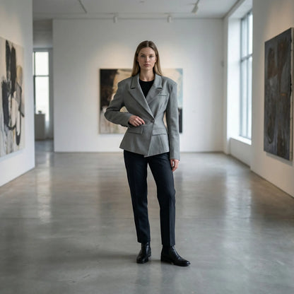 Femmex | Fitted Waist Single-Button Blazer