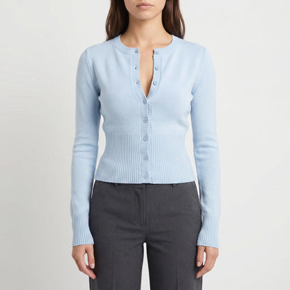 Femmix | Slim Fit Cropped Long Sleeve Top