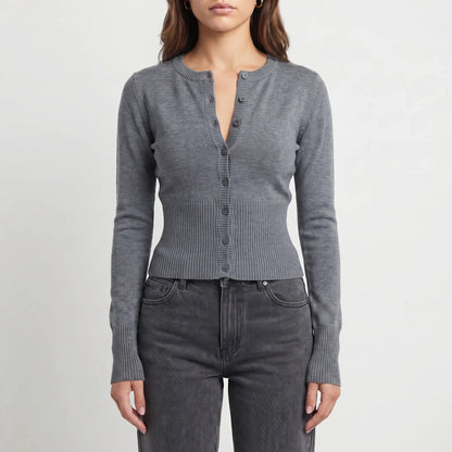Femmix | Slim Fit Cropped Long Sleeve Top