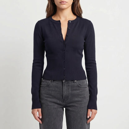 Femmix | Slim Fit Cropped Long Sleeve Top