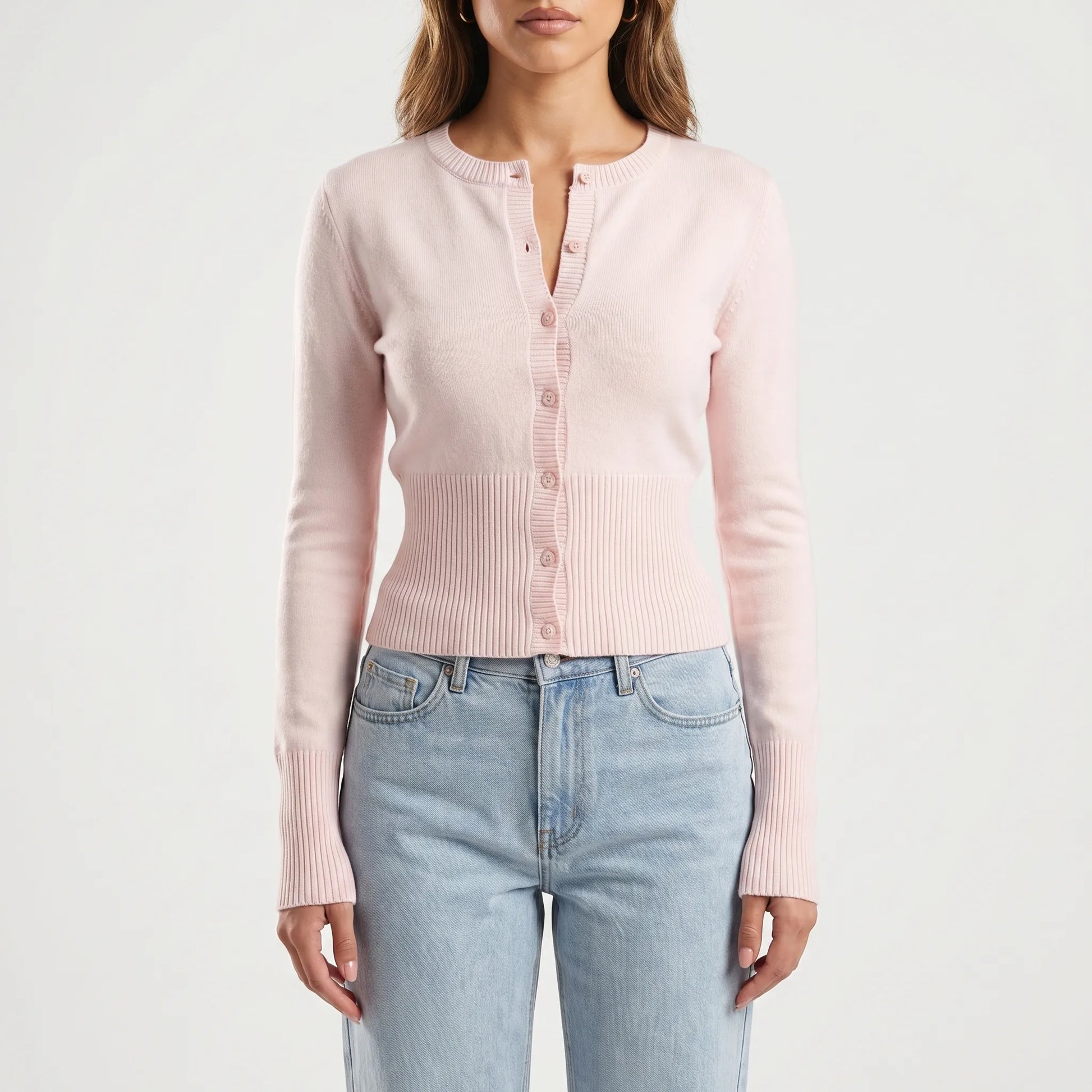 Femmix | Slim Fit Cropped Long Sleeve Top