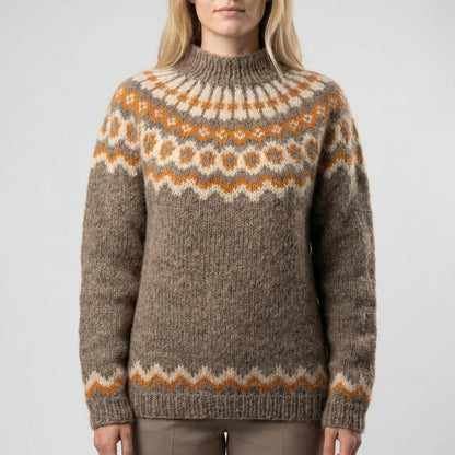 Fjordknit - Nordic Fair Isle Turtleneck Sweater