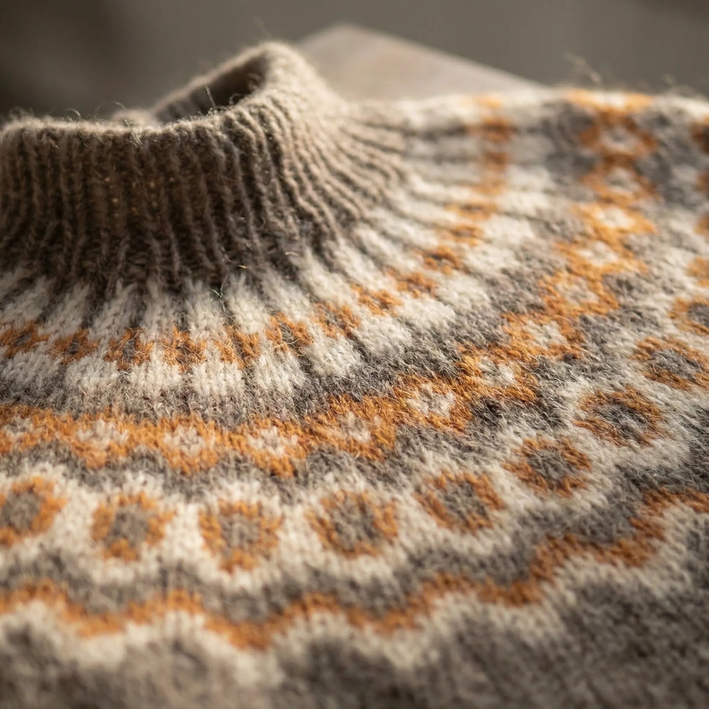 Fjordknit - Nordic Fair Isle Turtleneck Sweater