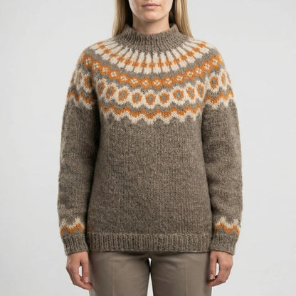 Fjordknit - Nordic Fair Isle Turtleneck Sweater