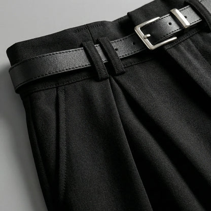 Flairelle | High-Waisted Wide-Leg Trousers