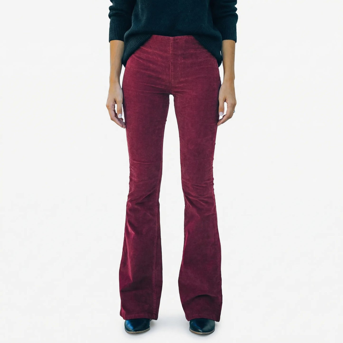 Flarova | High-Waist Flare Leg Trousers