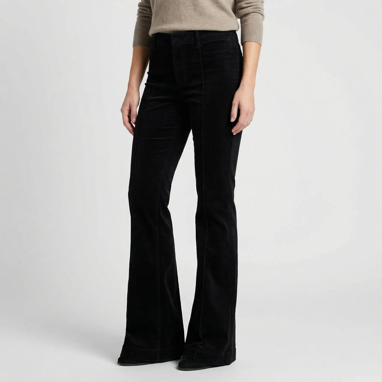 Flarova | High-Waist Flare Leg Trousers