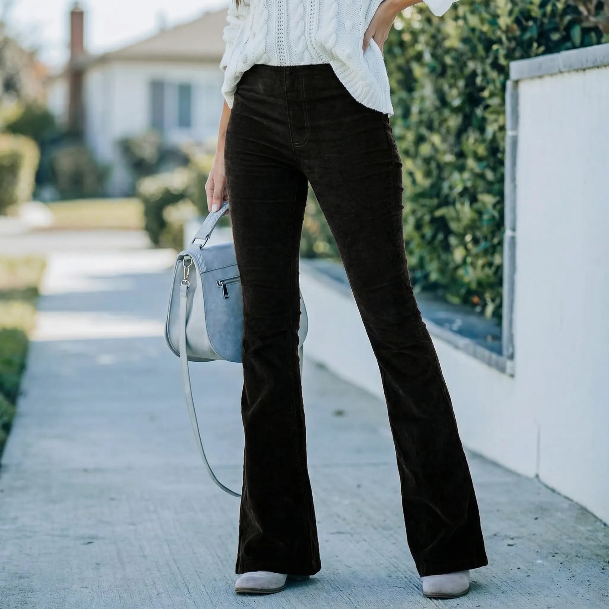 Flarova | High-Waist Flare Leg Trousers
