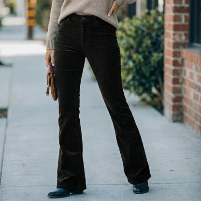 Flarova | High-Waist Flare Leg Trousers