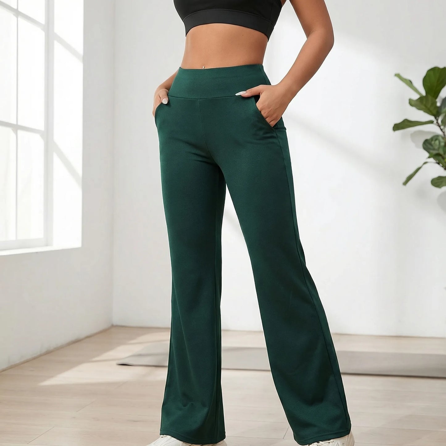 Flarvex | High-Waist Flared Stretch Trouser