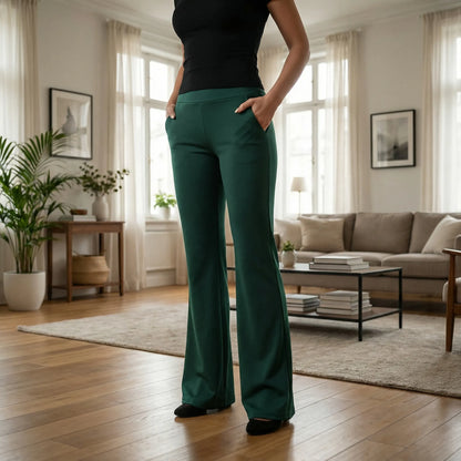 Flarvex | High-Waist Flared Stretch Trouser