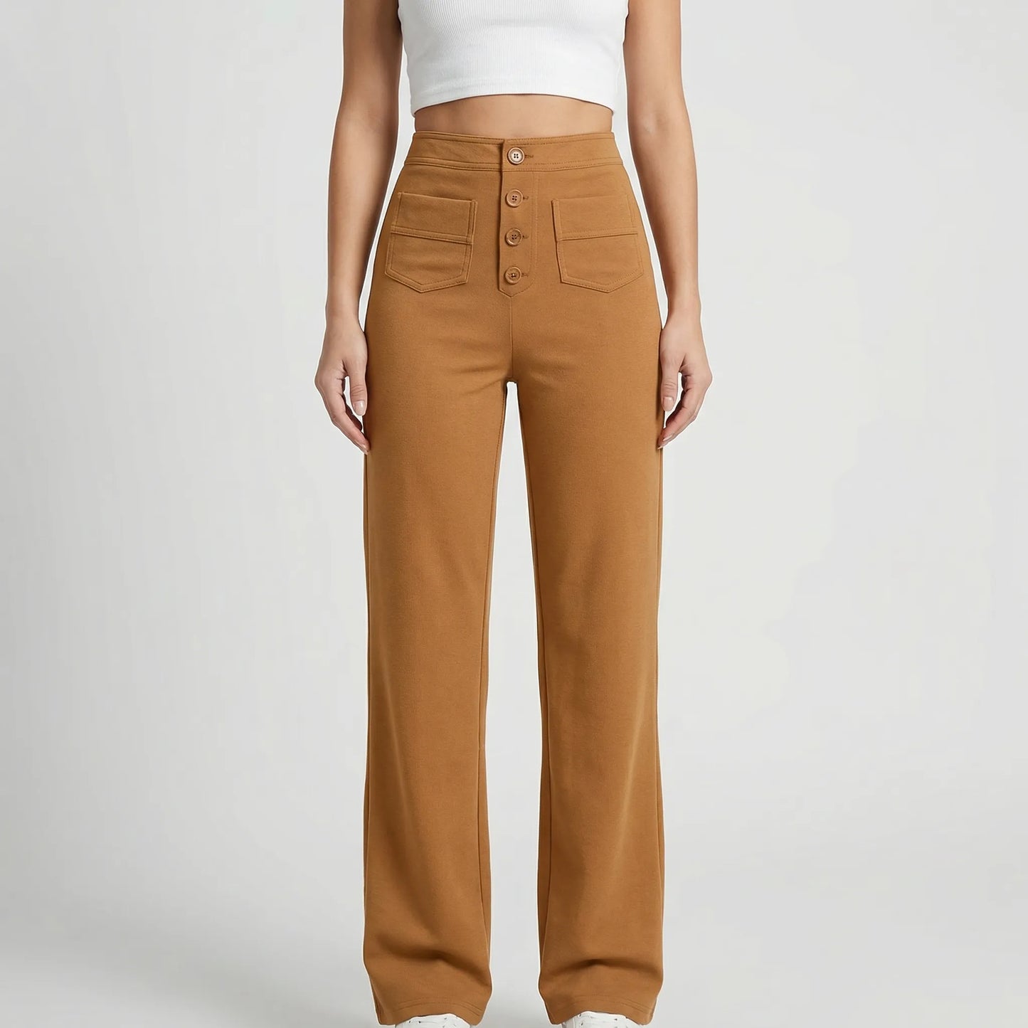 Fleuraise | High-Waist Wide-Leg Trousers For Women
