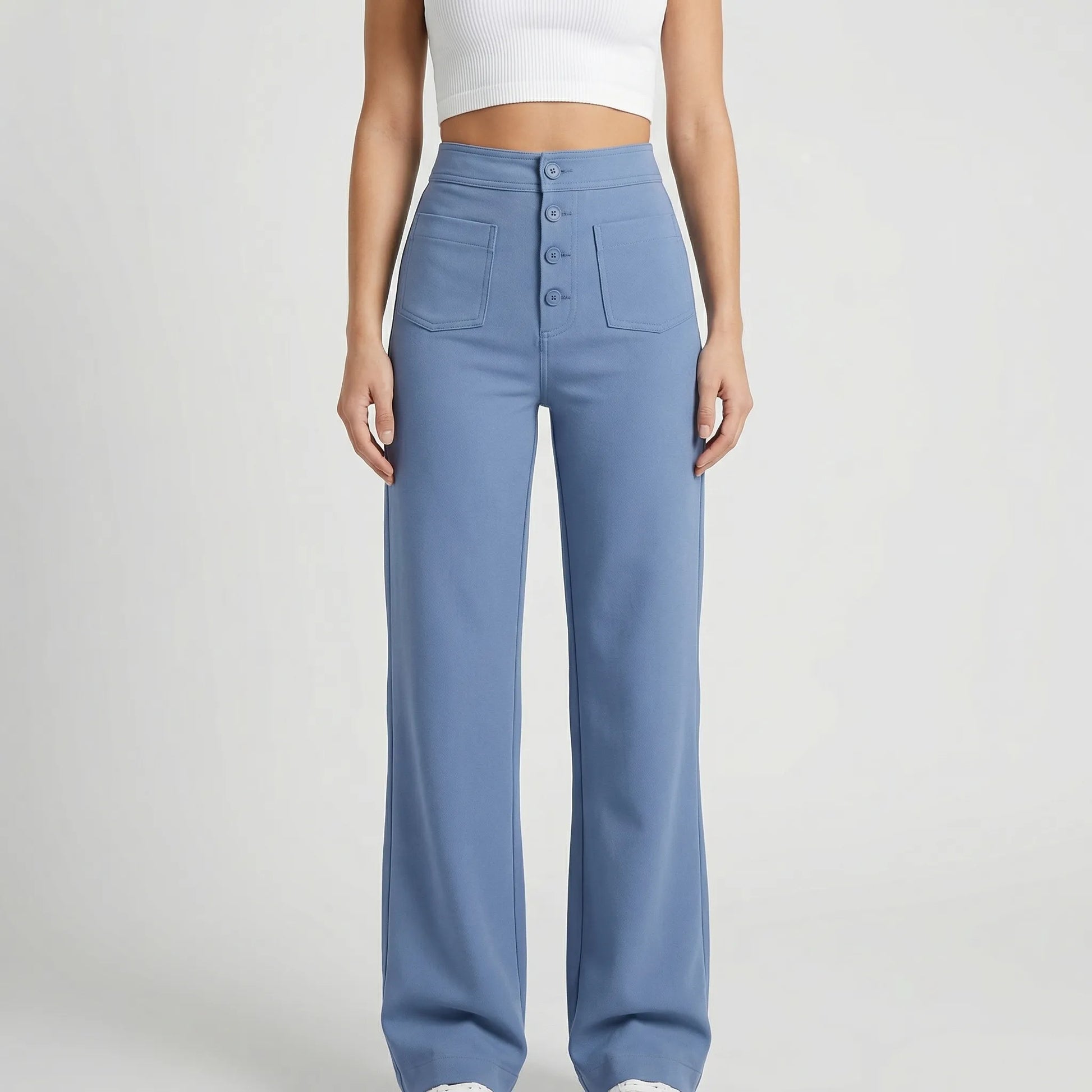 Fleuraise | High-Waist Wide-Leg Trousers For Women