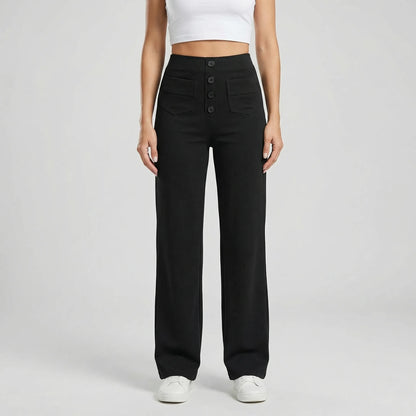 Fleuraise | High-Waist Wide-Leg Trousers For Women
