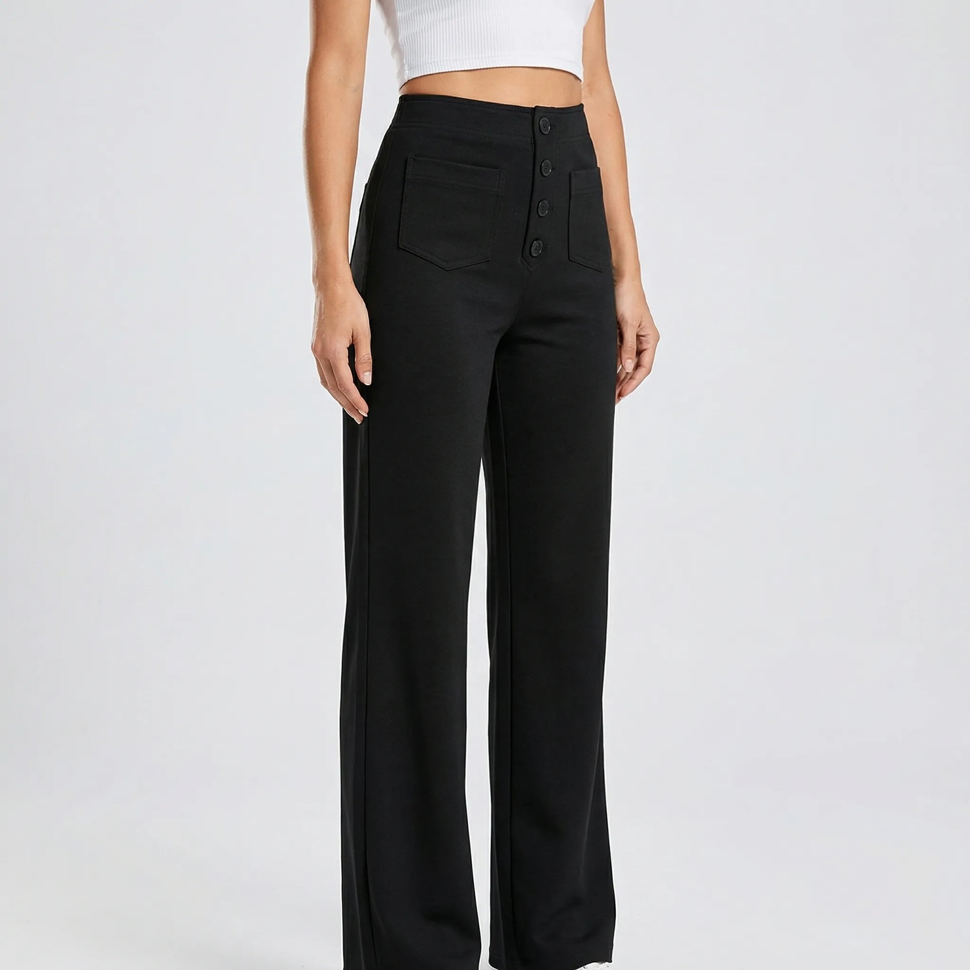 Fleuraise | High-Waist Wide-Leg Trousers For Women