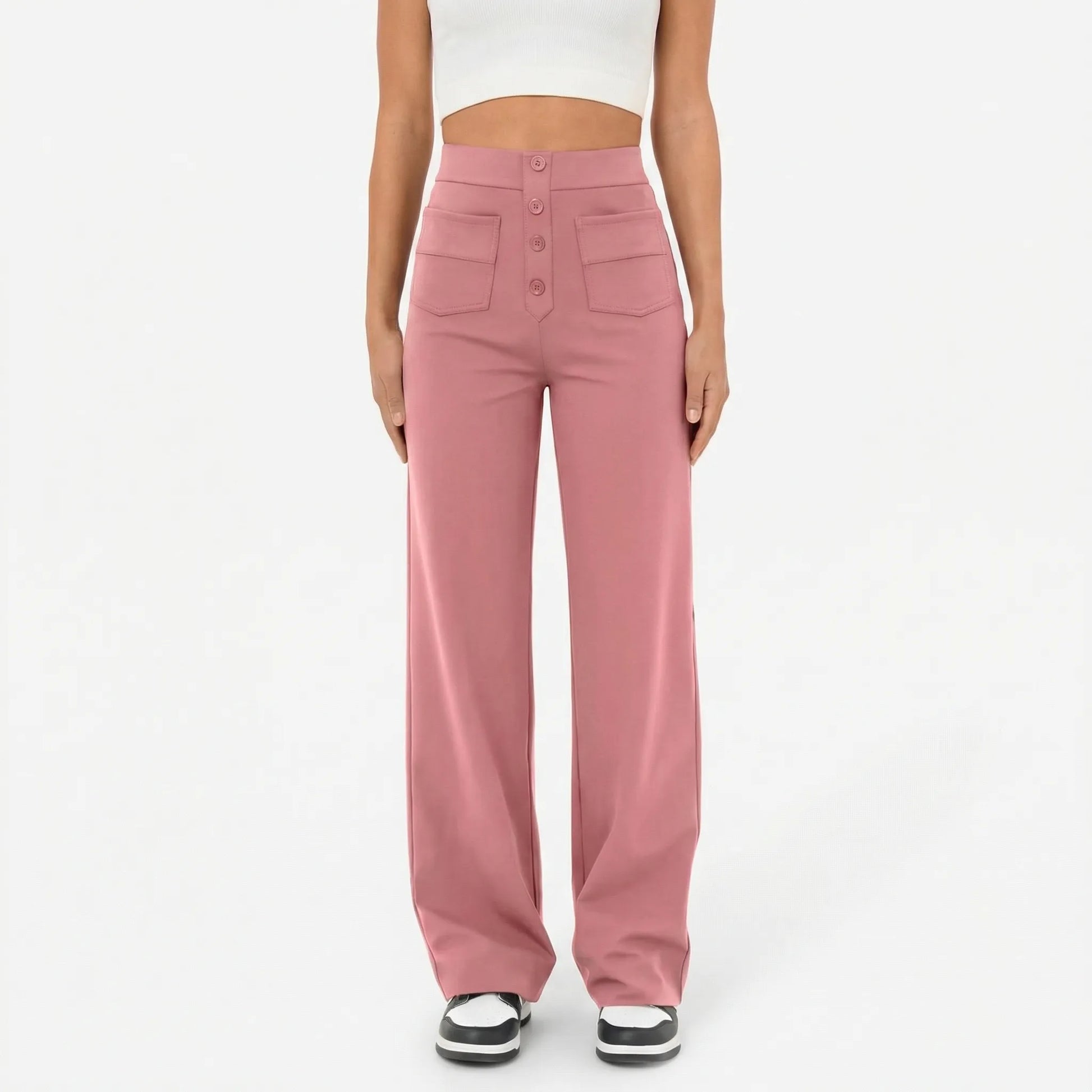 Fleuraise | High-Waist Wide-Leg Trousers For Women