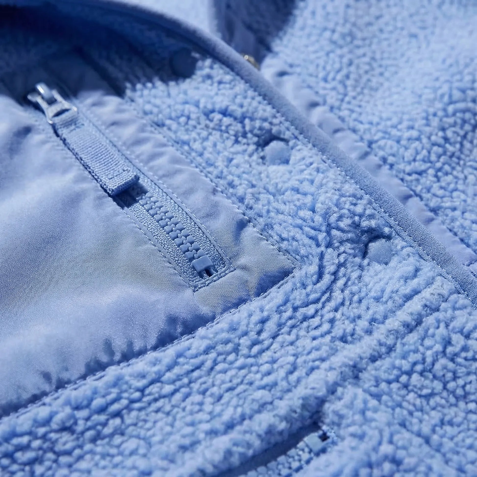 Fleurca - Oversized Sherpa Zip-Up Jacket