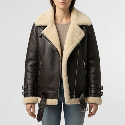 Fleurvik - Oversized Aviator-Style Zip Jacket