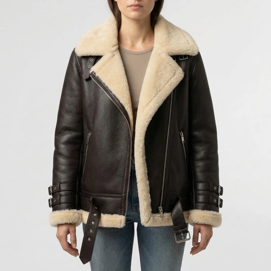 Fleurvik - Oversized Aviator-Style Zip Jacket