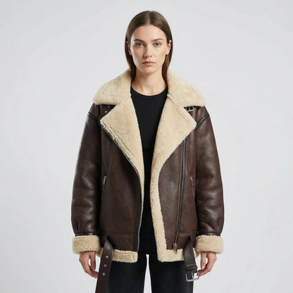 Fleurvik - Oversized Aviator-Style Zip Jacket