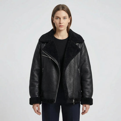 Fleurvik - Oversized Aviator-Style Zip Jacket