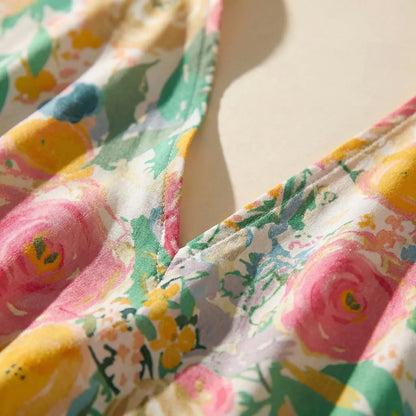 Floravia | Floral Print Maxi Kaftan Dress