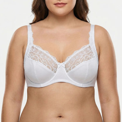 Florielle | Floral Lace Underwire Bra Plus Size