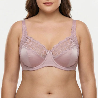 Florielle | Floral Lace Underwire Bra Plus Size