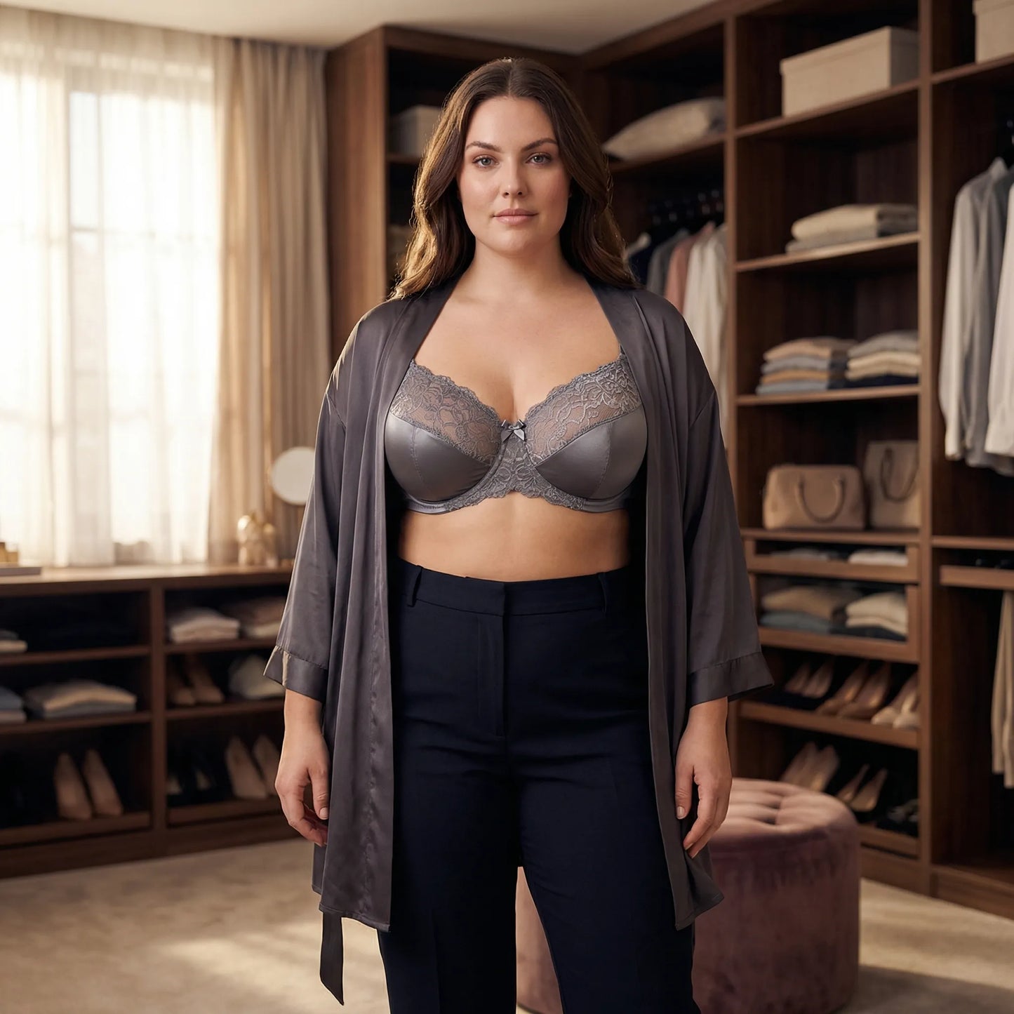 Florielle | Floral Lace Underwire Bra Plus Size