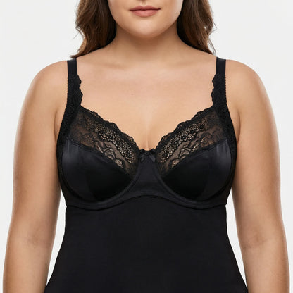 Florielle | Floral Lace Underwire Bra Plus Size